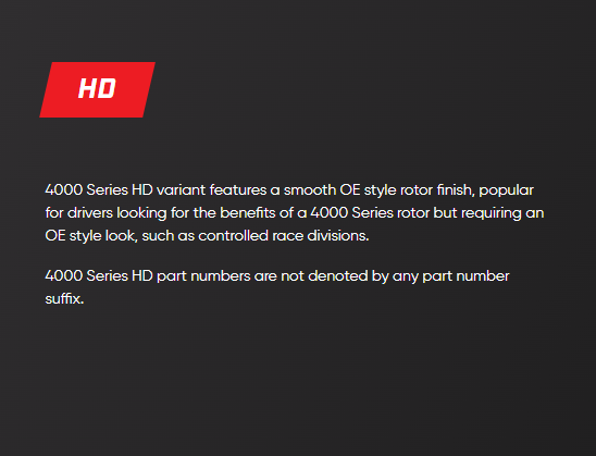 VE / VF Standard Rear Rotor 324mm - DBA2029 / DBA42029