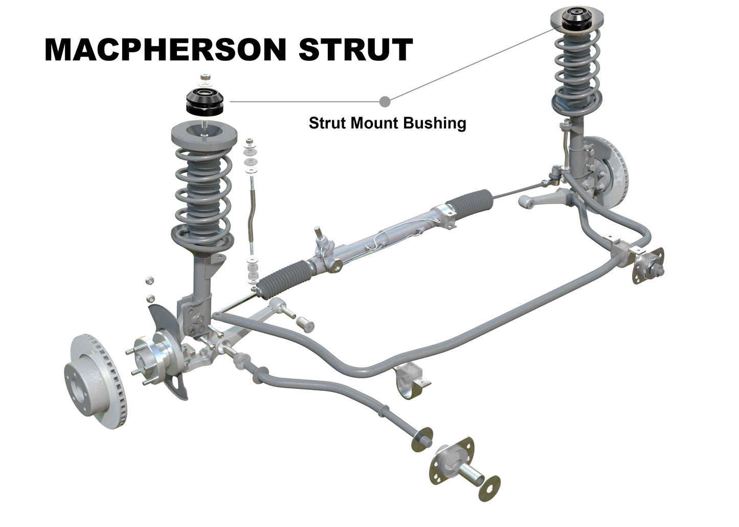 Whitline VR - VF Front Camber Strut top Mount Bush Kit - W42565S (Coilovers)