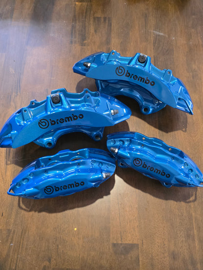 6 / 4 Pot Brembo Brakes Blue with Black Brembo logos