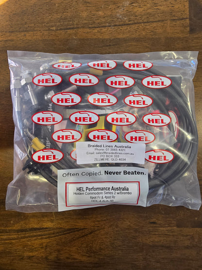 Braided Brake Lines to suit Holden VE Series 1 commodore